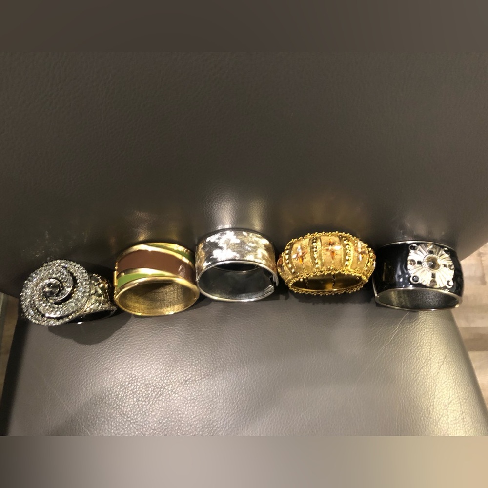 Vintage clip on bracelets